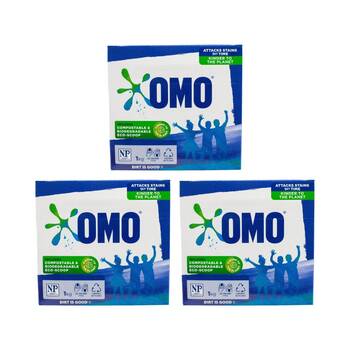 3PK OMO Laundry Powder Detergent for All Machine Types Removes Stains 1kg