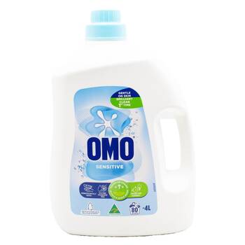 OMO Sensitive Laundry Liquid/Detergent Dermatologically Tested 80 Washes 4L