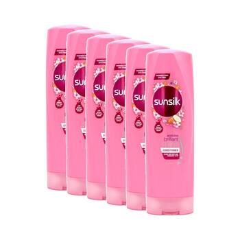 6PK Sunsilk Addictive Brilliant Shine Hair Conditioner w/Almond Oil 350ml