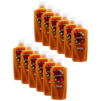 12PK Sunsilk Defeat Damage Strengthening Hair Conditioner 700ml Hydrating