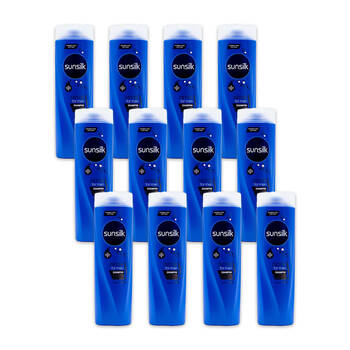 12PK Sunsilk 350ml Shampoo Detox For Men w/ Eucalyptus & Vitamin B5
