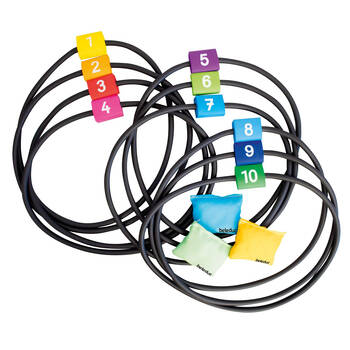 3pc Beleduc Jump & Throw Rings Obstacle Course Outdoor Toy Kids/Children - 3y+