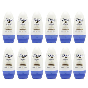 12PK Dove Roll On Antiperspirant Deodorant Original 48H Protection 40ml