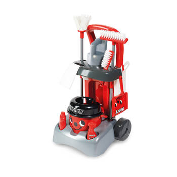 Casdon Deluxe Henry Cleaning Trolley 54cm Pretend Vacuum Toy Kids 3y+ Red