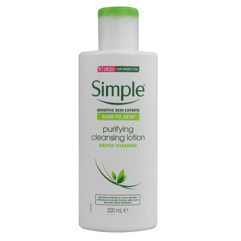 Simple 200ml Purifying Cleansing Lotion Gently Cleanses