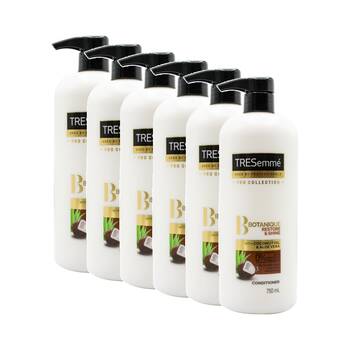 6PK TRESemme Hair Conditioner Botanique Restore & Shine w/Coconut Oil 750mL