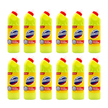 12PK Domestos Extra Power Thick Bleach 500ml - Citrus Fresh