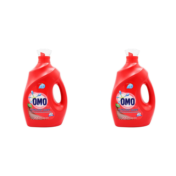 2PK Omo Laundry Liquid Detergent Ultra Fast Clean Fresh Scent 2.9L