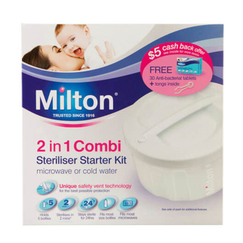 Milton 2 in 1 Combi Steriliser Starter Kit