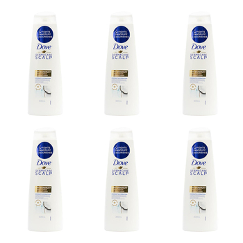 6PK Dove Dermacare Scalp 300ml Conditioner Anti-Dandruff Coconut & Hydration