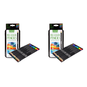 24pc Crayola Signature Tri-Color Colored Pencils For 9+ Kids