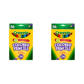 72pc Crayola Kids/Childrens Creative Full Size Colored Pencils