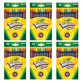 72pc Crayola Twistable Coloured Pencils Art/Craft 3y+