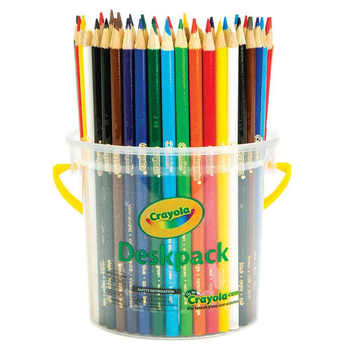48pc Crayola Kids/Childrens Creative Colored Pencil Deskpack 36m+