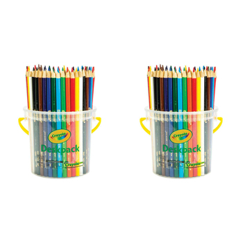 96pc Crayola Kids/Childrens Creative Colored Pencil Deskpack 36m+