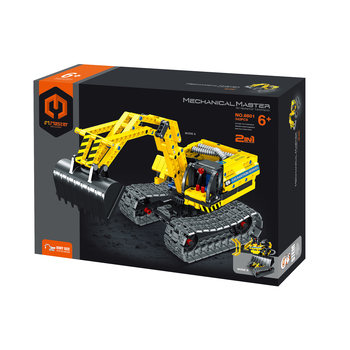 342pc iM.Master 2-in-1 Excavator To Robot Blocks Kids Toy Set Yellow 6y+