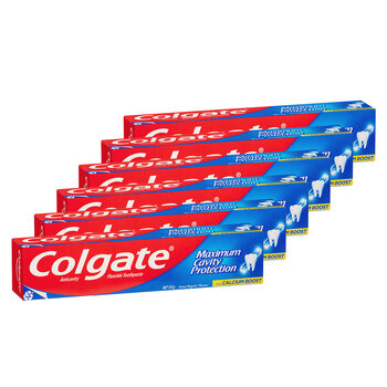 6PK Colgate 175g Fluoride Toothpaste Maximum Cavity Protection Great Regular Flavour
