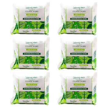 240pc Simple Micellar Wipes Biodegradable For Sensitive Skin