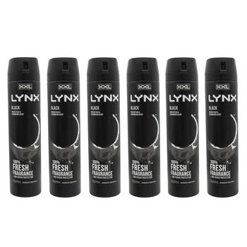 6PK Lynx Black Antiperspirant Deodorant 48H Frozen Pear & Cedarwood 250ml