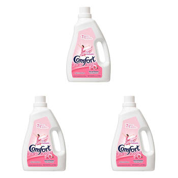 3PK Comfort Dilute 7in1 Fabric Conditioner 2L - Rose Fresh