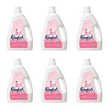 6PK Comfort Dilute 7in1 Fabric Conditioner 2L - Rose Fresh