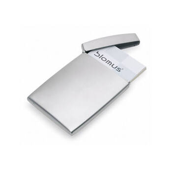Blomus Gents Stainless Steel Business Card Case Clip Holder 8x12cm Silver