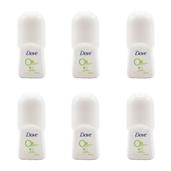 6PK Dove 50ml Antiperspirant Roll On Deodorant 48h Cucumber & Green Tea