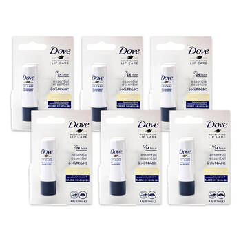 6PK Dove Nourishing Hydrating Lip Balm Care Essential 4.8g
