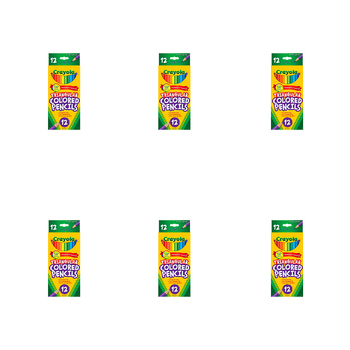 72pc Crayola Full Size Triangular Coloured Pencils 3+