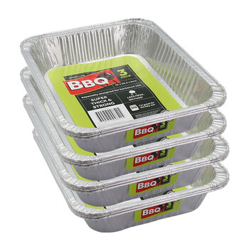 12PK Lemon & Lime Foil Tray Rect Pdq 32X26.5X6cm Shelf Ready Pdq