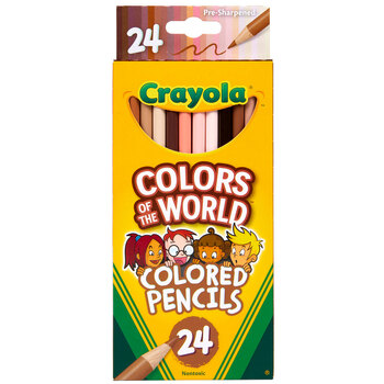 24pc Crayola Colours Of The World Pencils 3+