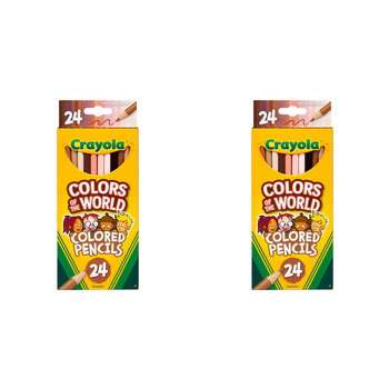 48pc Crayola Colours Of The World Pencils 3+