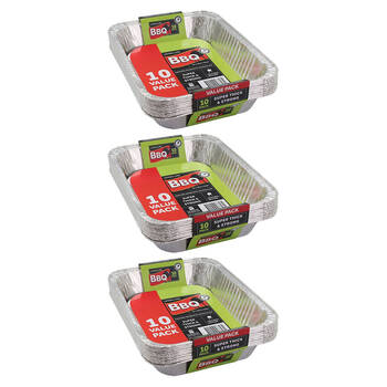 30pc Lemon & Lime Rectangle Foil Tray