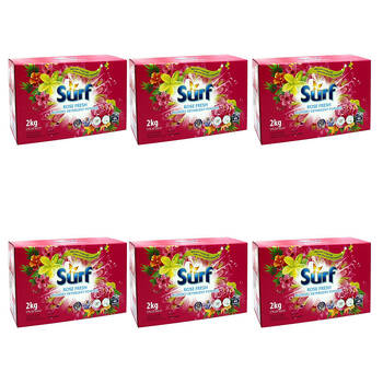 6PK Surf Rose Fresh Detergent Concentrated Laundry Powder 2kg