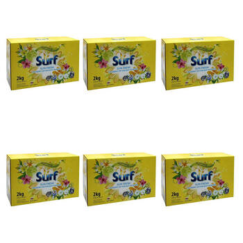 6PK Surf Sun Fresh Detergent Concentrated Laundry Powder 2kg