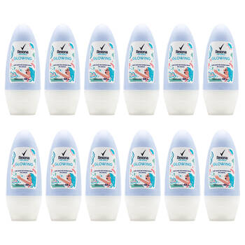 12PK Rexona 40ml Roll On Deodorant Girls Glowing 48hr Protection