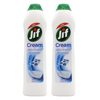 2PK Jif 500ml Cream w/Micro Crystals Original