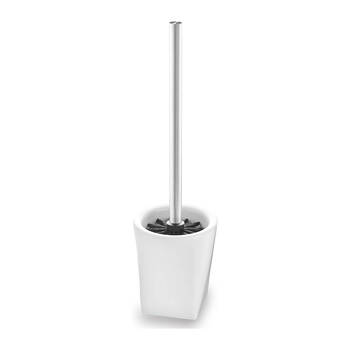 Blomus Liquo Stainless Steel Bathroom Toilet Brush w/ Holder White