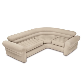 Intex Inflatable Furniture 257x 203x 76cm Corner Sofa Beige
