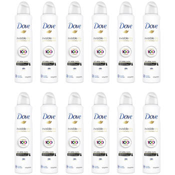 12PK Dove 127g/220ml Antiperspirant Deodorant Spray Invisible Dry