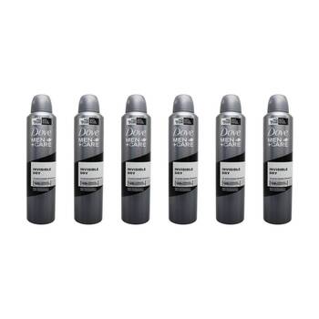 6PK Dove Men +Care Invisible Dry Deodorant Spray 250ml 48hr Protection