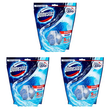 15pc Domestos Toilet Cage Power 5 Bathroom Bowl Cleaner 55g - Ocean