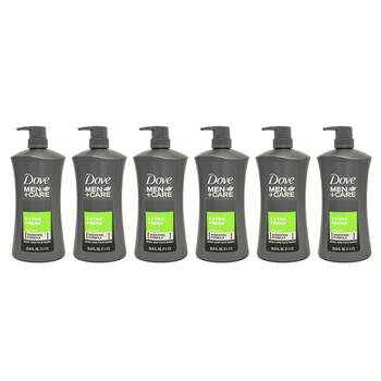 6PK Dove Men +Care Extra Fresh Body & Face Wash 1L For Dry Skin