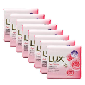 8x 3pc Lux 80g Scented Soap Bar Soft Touch Moisturising/Nourishing Care