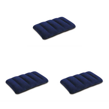3PK Intex Downy Inflatable Travel Sleeping Pillow 43x28x9cm