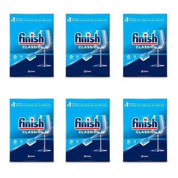 6x 10pc Finish Classic Dishwashing Dishwasher Detergent Cleaning Tablets