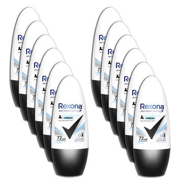 12PK Rexona Women 72hr Anti-Perspirant Roll On Deodorant 45ml Invisible Dry