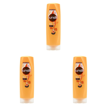 3PK Sunsilk 300ml Soft & Smooth Natural Softness Hair Care Conditioner