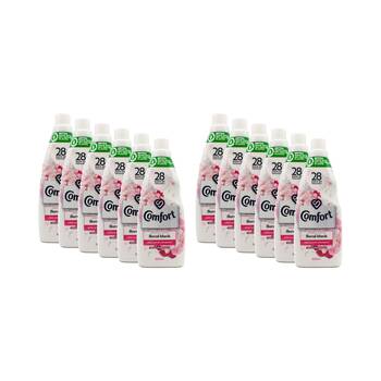 12PK Comfort Fabric Softner/Conditioner Floral Blush Long-Lasting Freshness 900mL