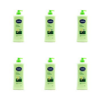 6PK Vaseline 400ml Aloe Soothe Intensive Care Moisturising Lotion